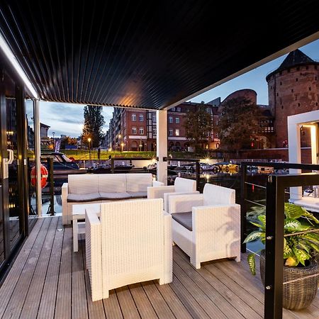 Domy Na Wodzie - La Mare Motlava Houseboats With Sauna By Downtown Apartments Gdańsk Exteriör bild