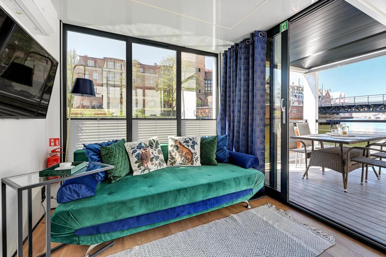 Domy Na Wodzie - La Mare Motlava Houseboats With Sauna By Downtown Apartments Gdańsk Exteriör bild