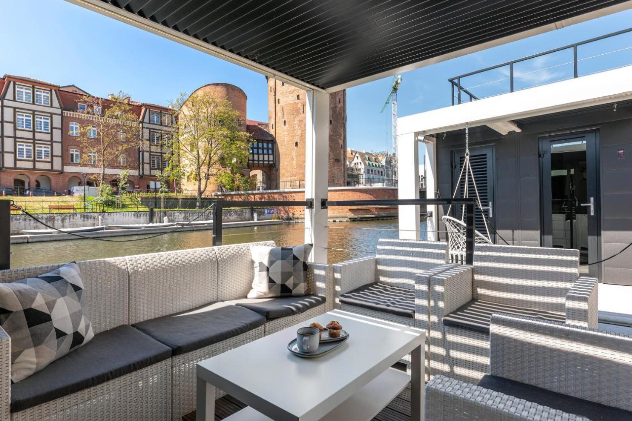 Domy Na Wodzie - La Mare Motlava Houseboats With Sauna By Downtown Apartments Gdańsk Exteriör bild