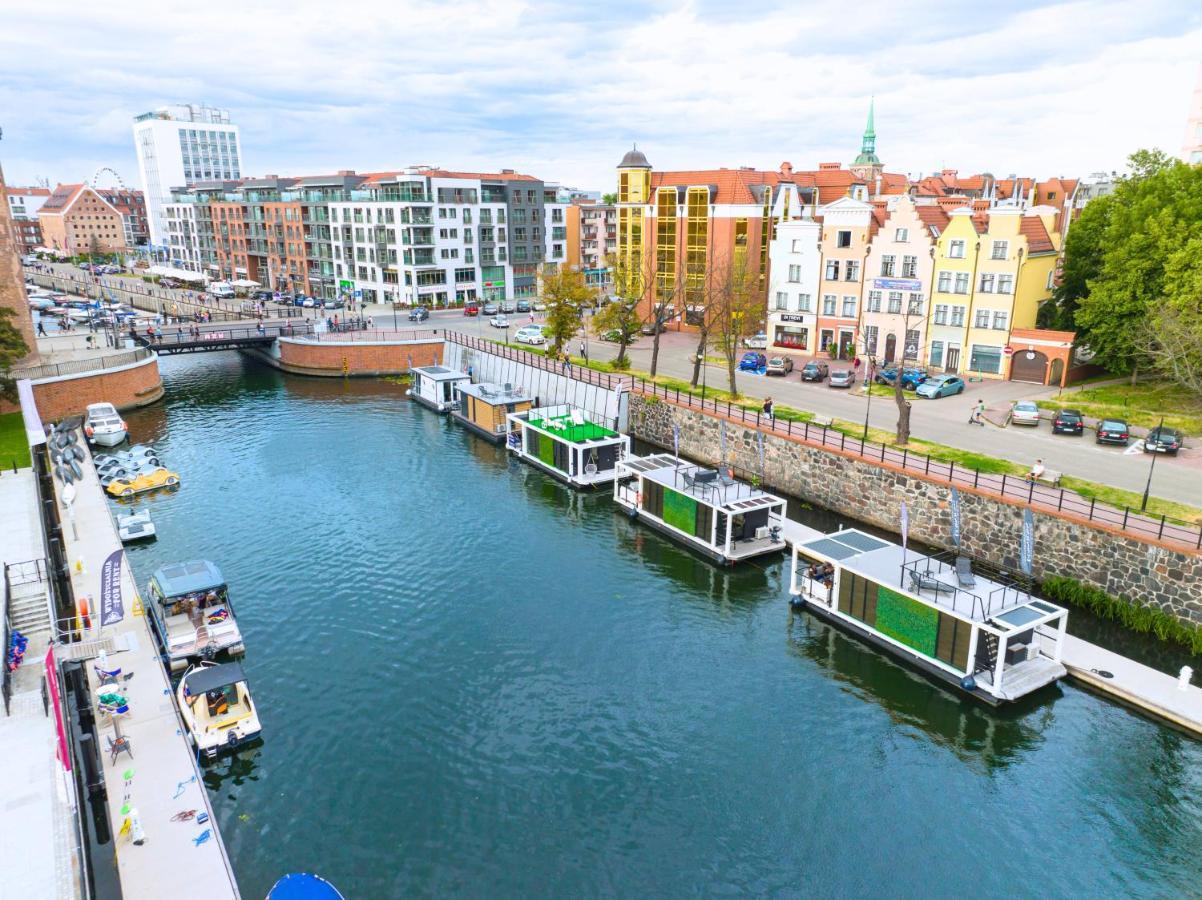 Domy Na Wodzie - La Mare Motlava Houseboats With Sauna By Downtown Apartments Gdańsk Exteriör bild