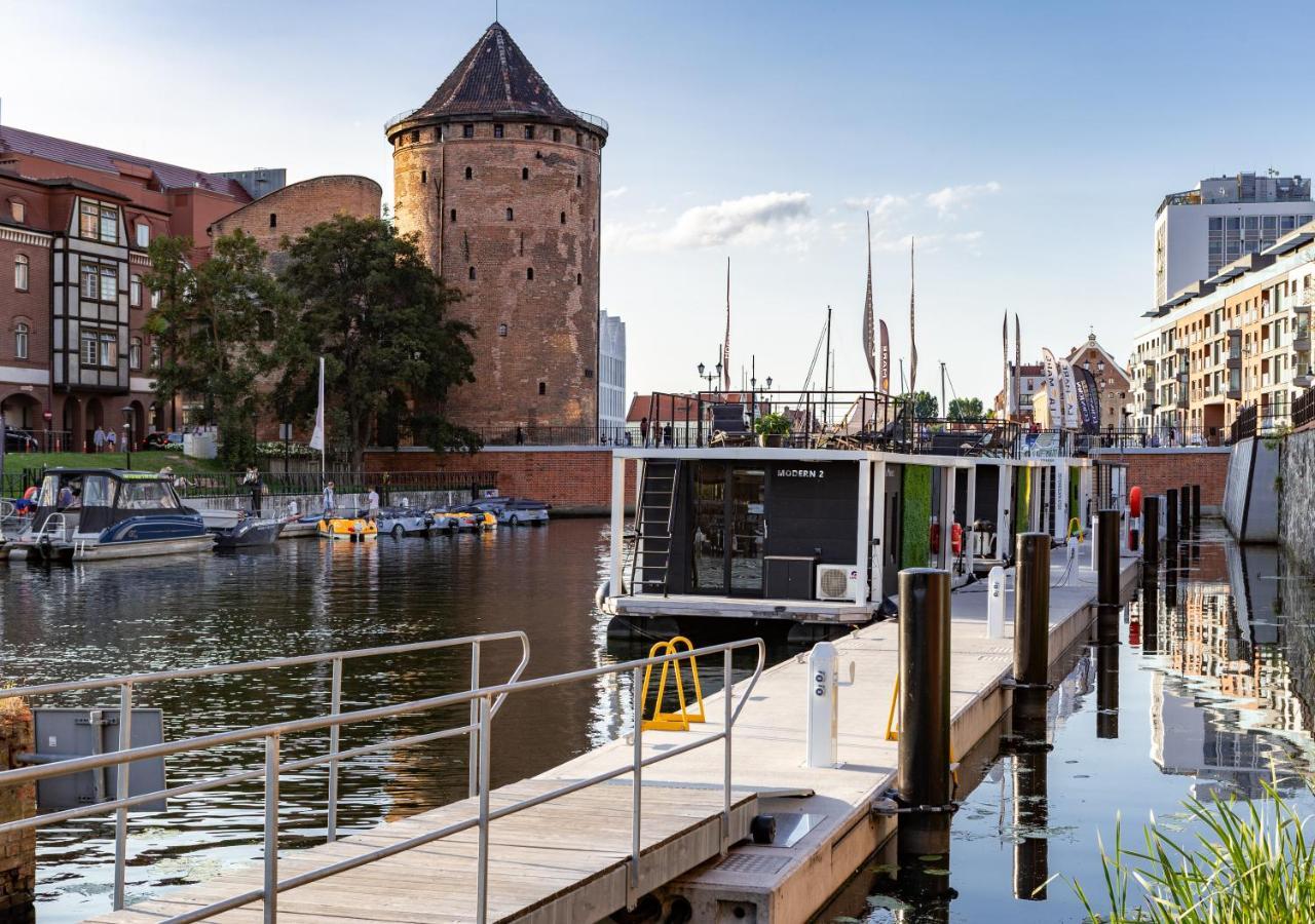 Domy Na Wodzie - La Mare Motlava Houseboats With Sauna By Downtown Apartments Gdańsk Exteriör bild
