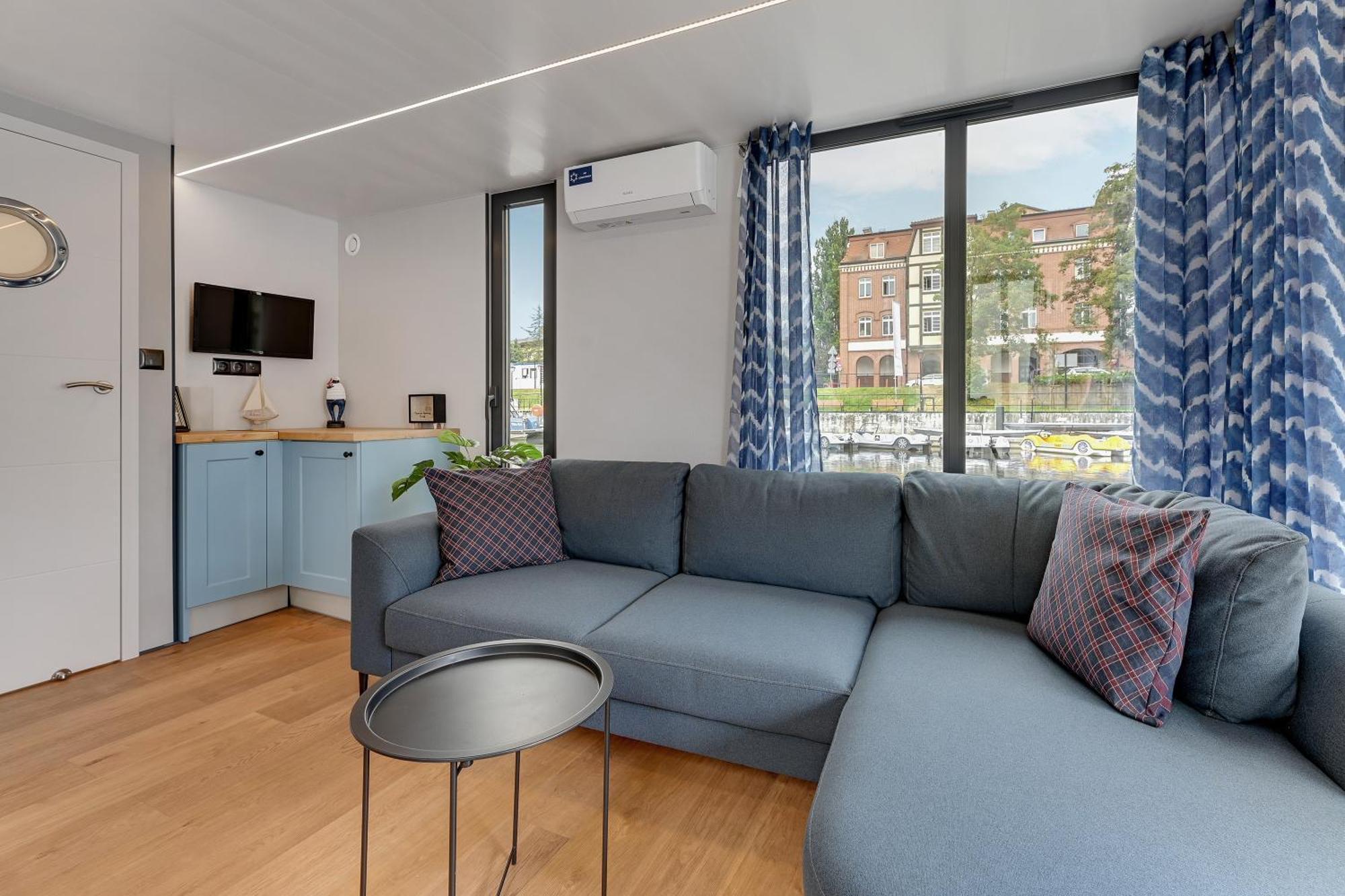 Domy Na Wodzie - La Mare Motlava Houseboats With Sauna By Downtown Apartments Gdańsk Rum bild
