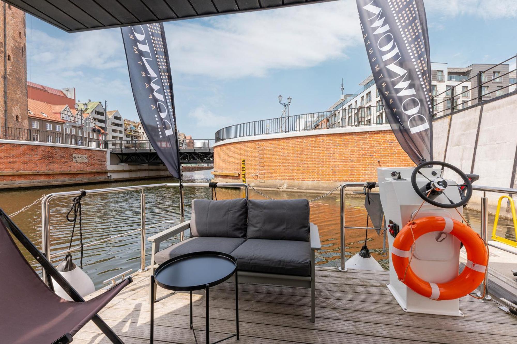 Domy Na Wodzie - La Mare Motlava Houseboats With Sauna By Downtown Apartments Gdańsk Rum bild